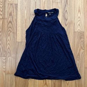 NWT - Navy Ruffle Halter Top